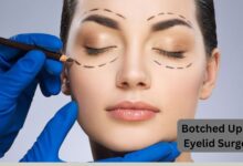 botched upper eyelid surgery