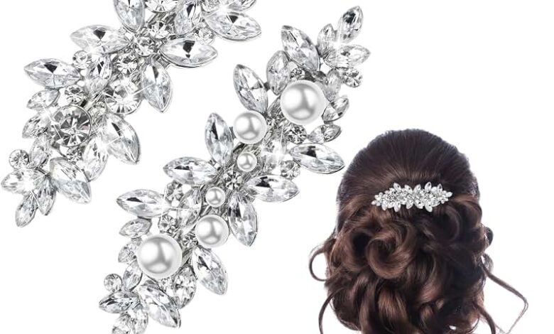 Wedding hair clips